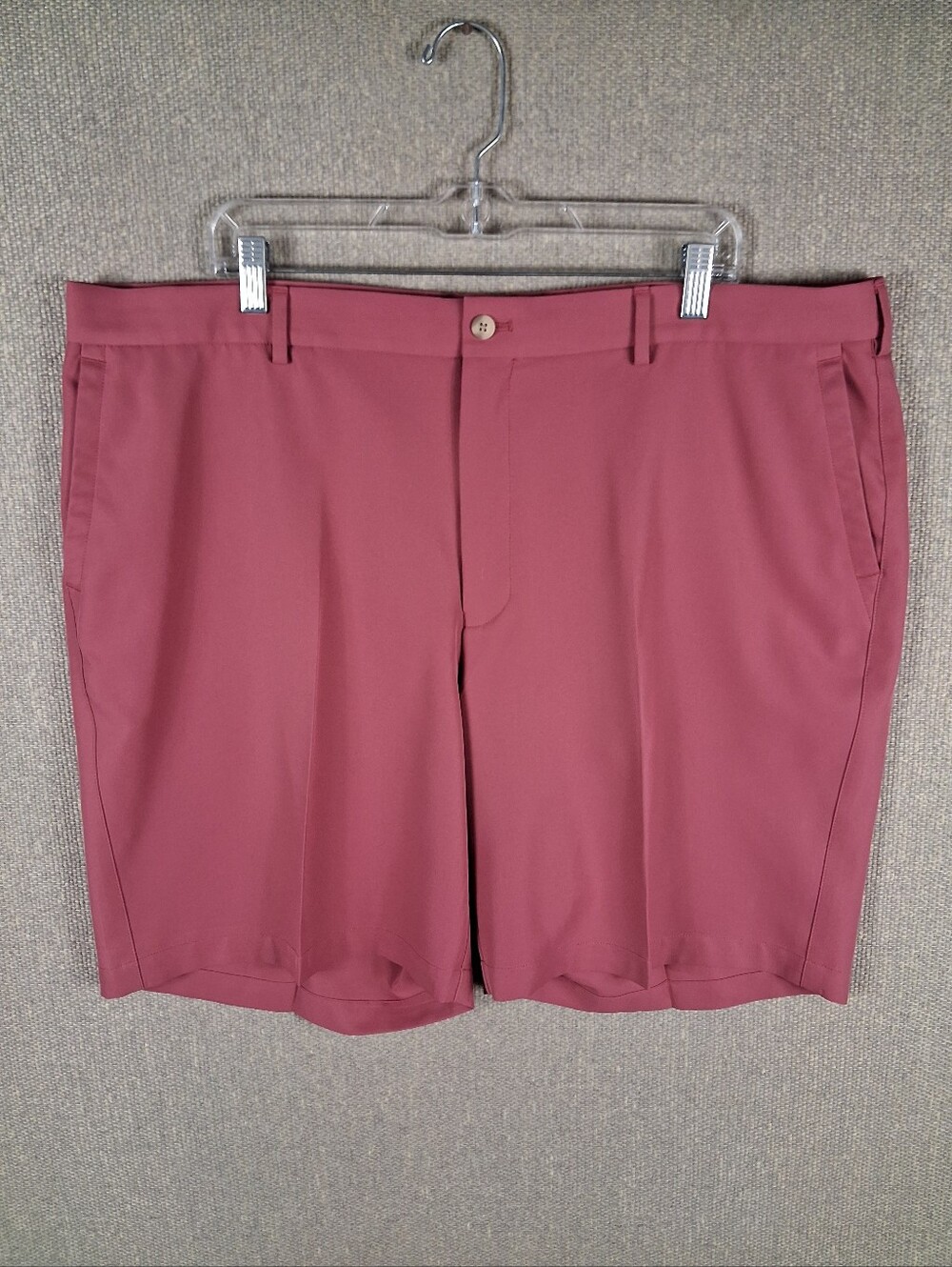 Peter Millar Crown Sport Salem Performance Shorts Mens 42 Salmon Pink Flat Front